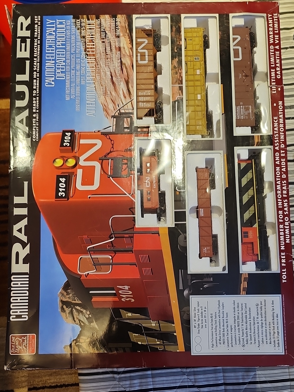 Canadian Rail Railhauler Toy Train Set No 5 Missing Only Train And Control
